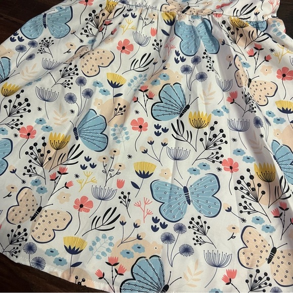 Butterfly bow back girls spaghetti straps summer dress 7/8 130 - Picture 2 of 6